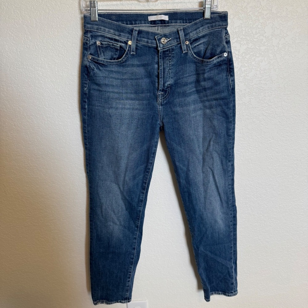7 For All Mankind Skinny Jeans Size 27 Blue Denim